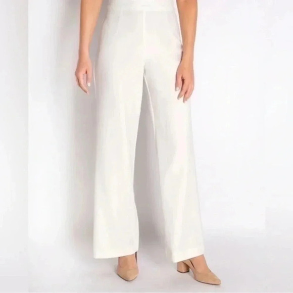 Camilyn Beth Pants - Camilyn Beth White Mae Wide Leg Pants Size Medium
